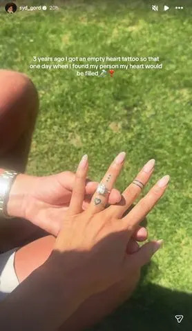Sydney Gordon shows off her engagement ring from fiancé Nathan Nel Sydney Gordon/Instagram