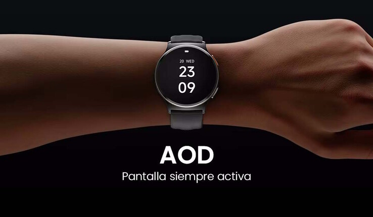 The display can remain activated at all times. (Image source: Haylou)