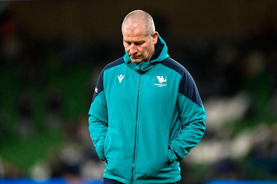 Connacht head coach Stuart Lancaster at the Aviva Stadium in Dublin. Photo by Tyler Miller/Sportsfile