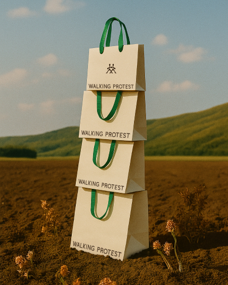 branding for fashion brand Walking Protest