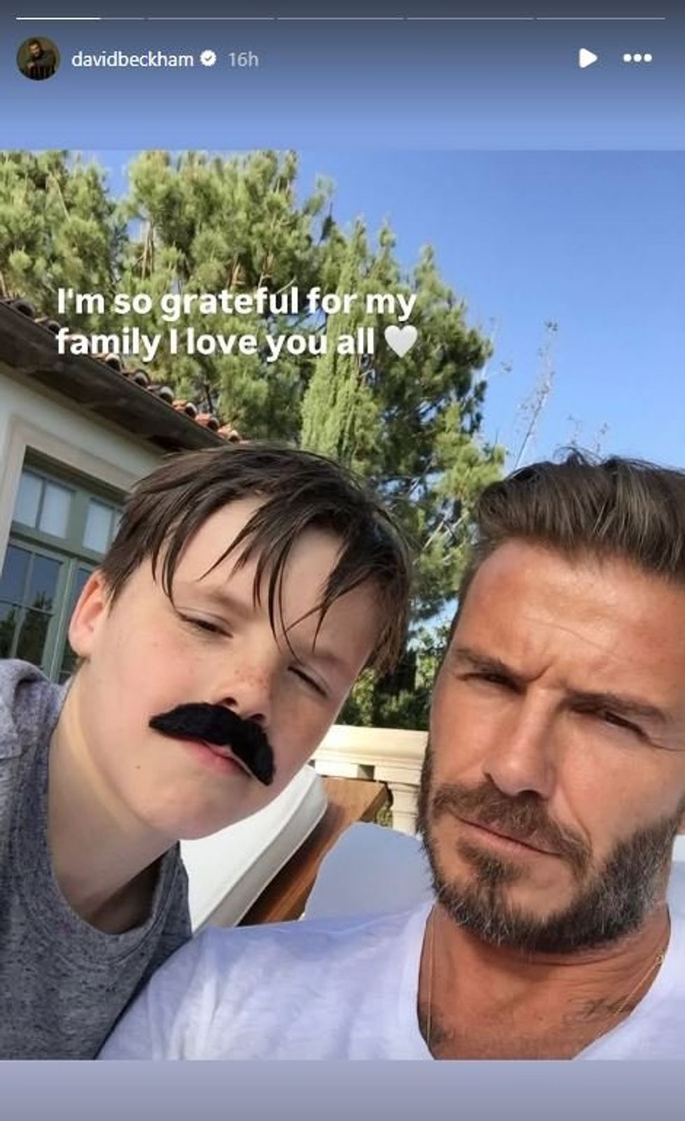 David Beckham and Cruz