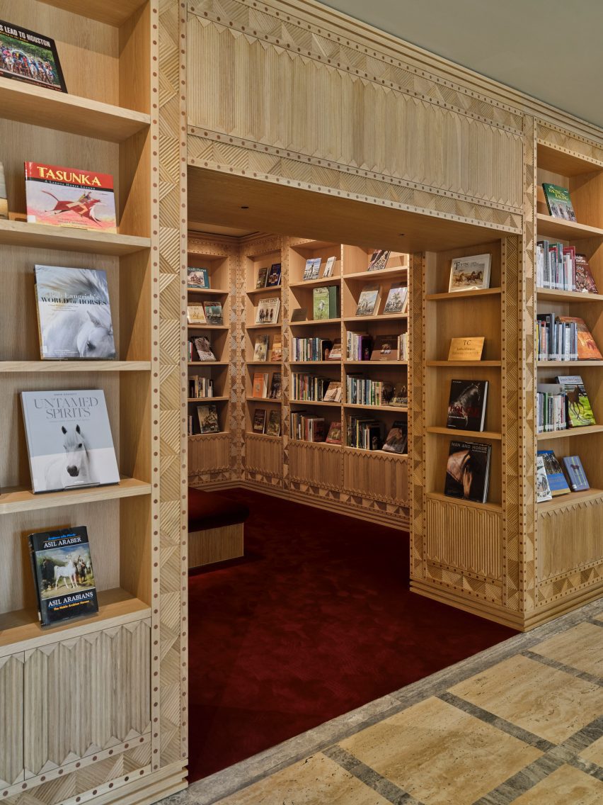 Shelving in Abu Dhabi riding school ADREA library