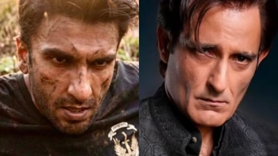 Ranveer Singh and Akshaye Khanna in Dhurandhar