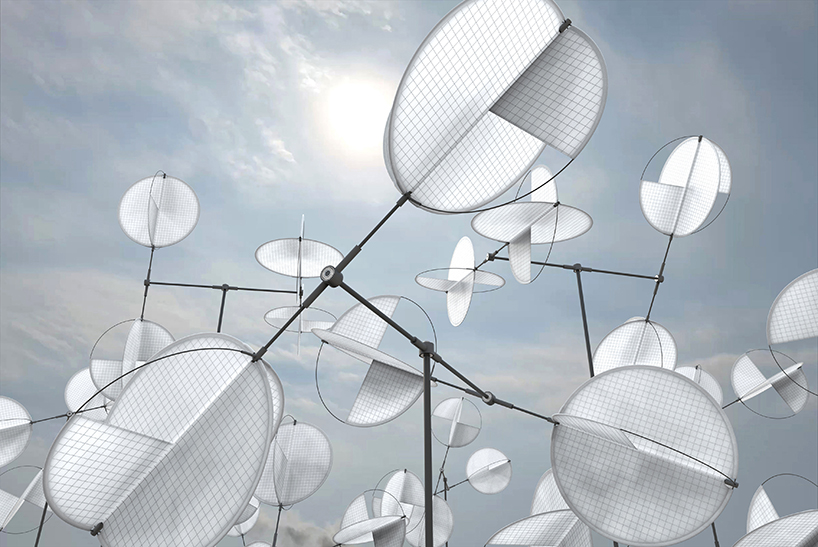 dancing installation by vincent leroy mirrors movements of wind on zanzibar’s shoreline