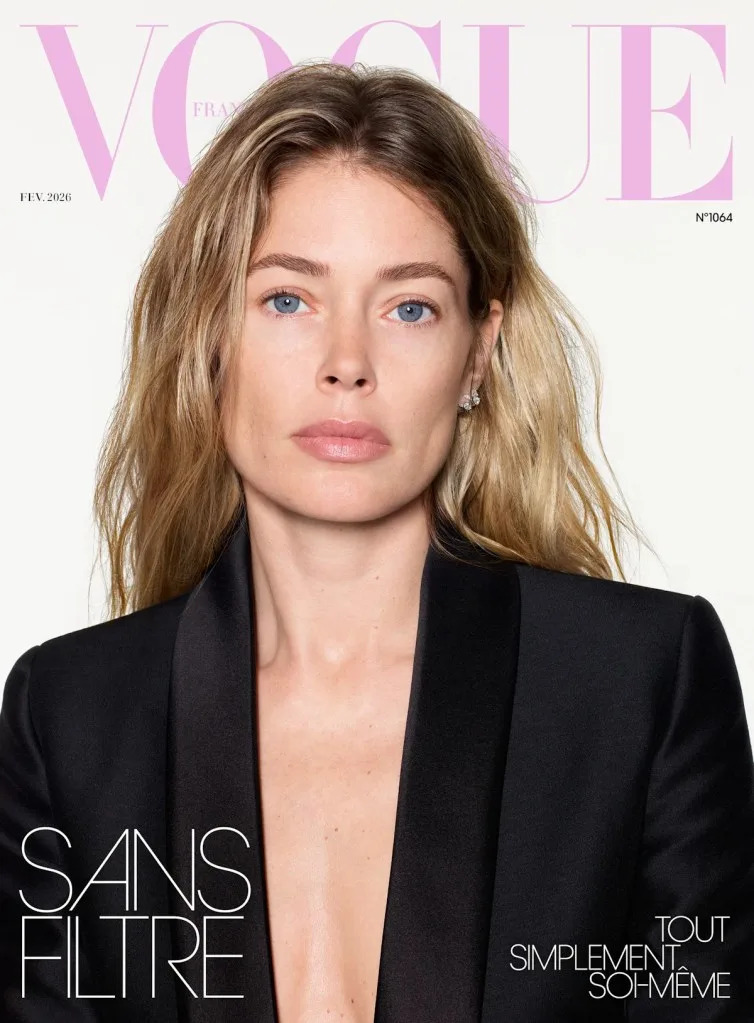 Vogue France February 2026 : Doutzen Kroes by Richard Burbridge