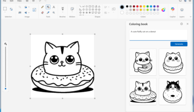 You can now create AI-generated coloring books in Microsoft Paint