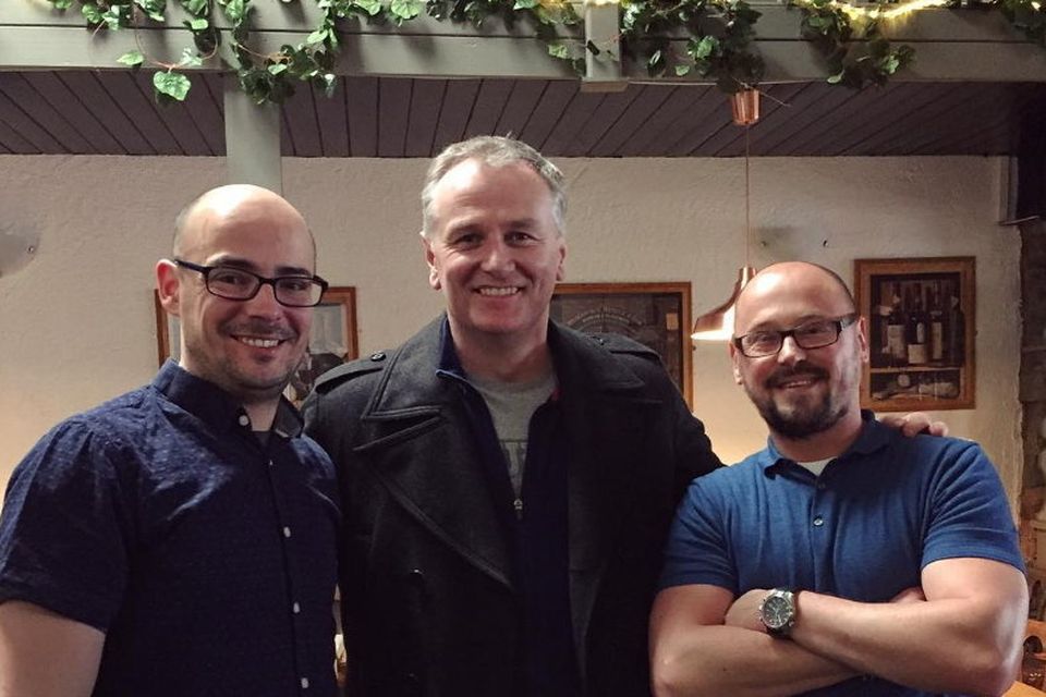 Daithi O'Se poses with owners in 2018 PIC CREDIT: Instagram/the Field