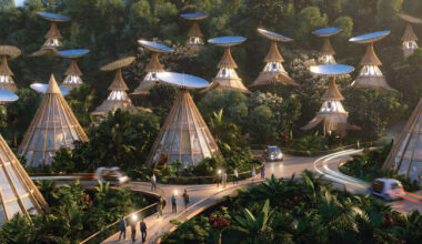 kinetic concave mirrors produce energy for fiji living system