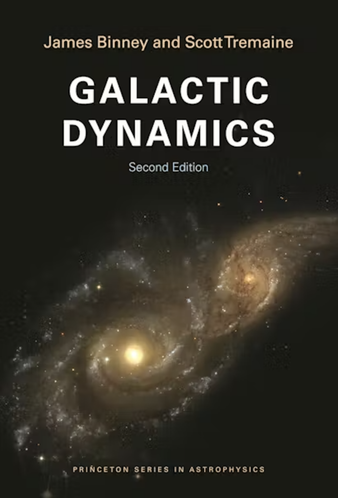 The cover of Galactic Dynamics by James Binney and Scott Tremaine