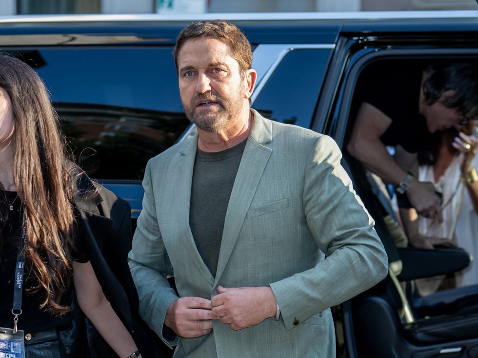 new york, new york june 11: actor gerard butler arrives to the how to train your dragon premiere during the 2025 tribeca festival at sva theatre on june 11, 2025 in new york city. (photo by gilbert carrasquillo/gc images)