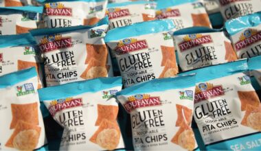 A selection of gluten free snack products on display, highlighting the growing demand for clearer i...