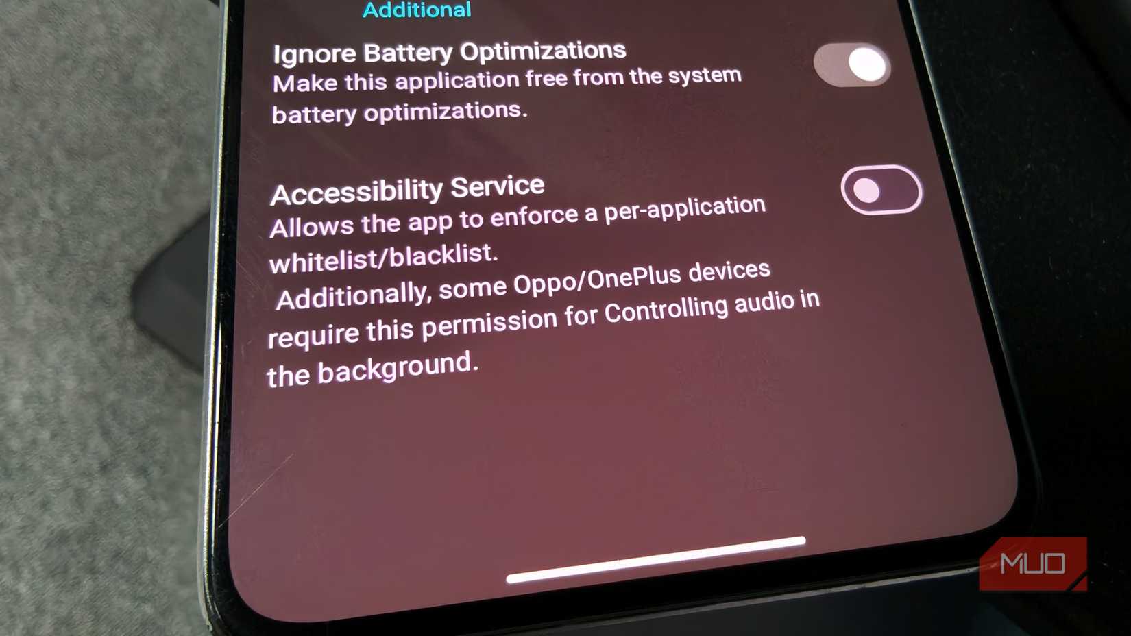 Battery permission on Edge Seek