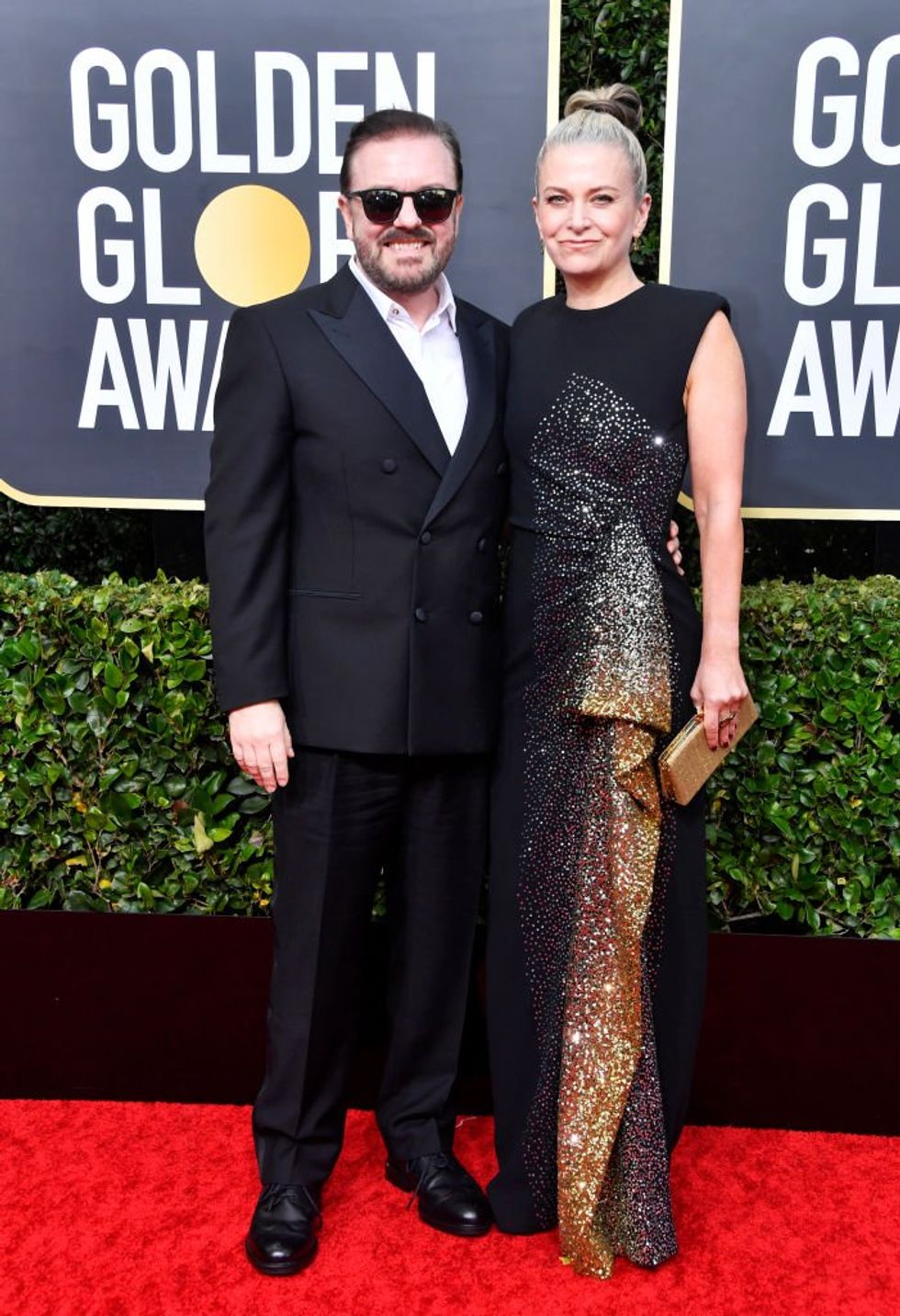 Ricky Gervais and Jane Fallon