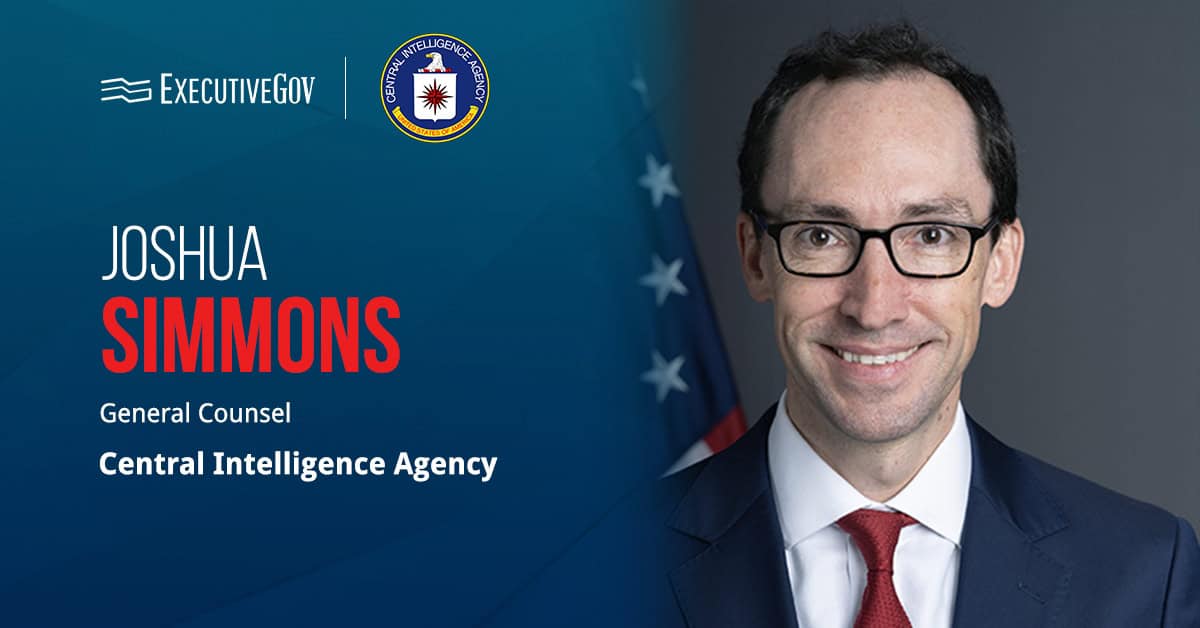 Joshua Simmons. The State Department’s principal deputy legal adviser has been confirmed as the CIA’s general counsel.
