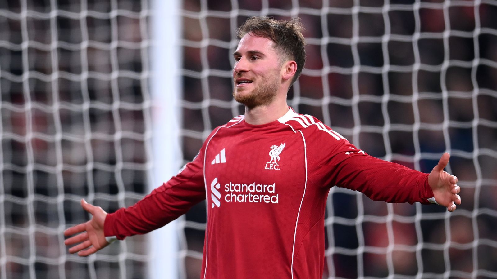 Alexis Mac Allister of Liverpool celebrates scoring his team's fifth goal