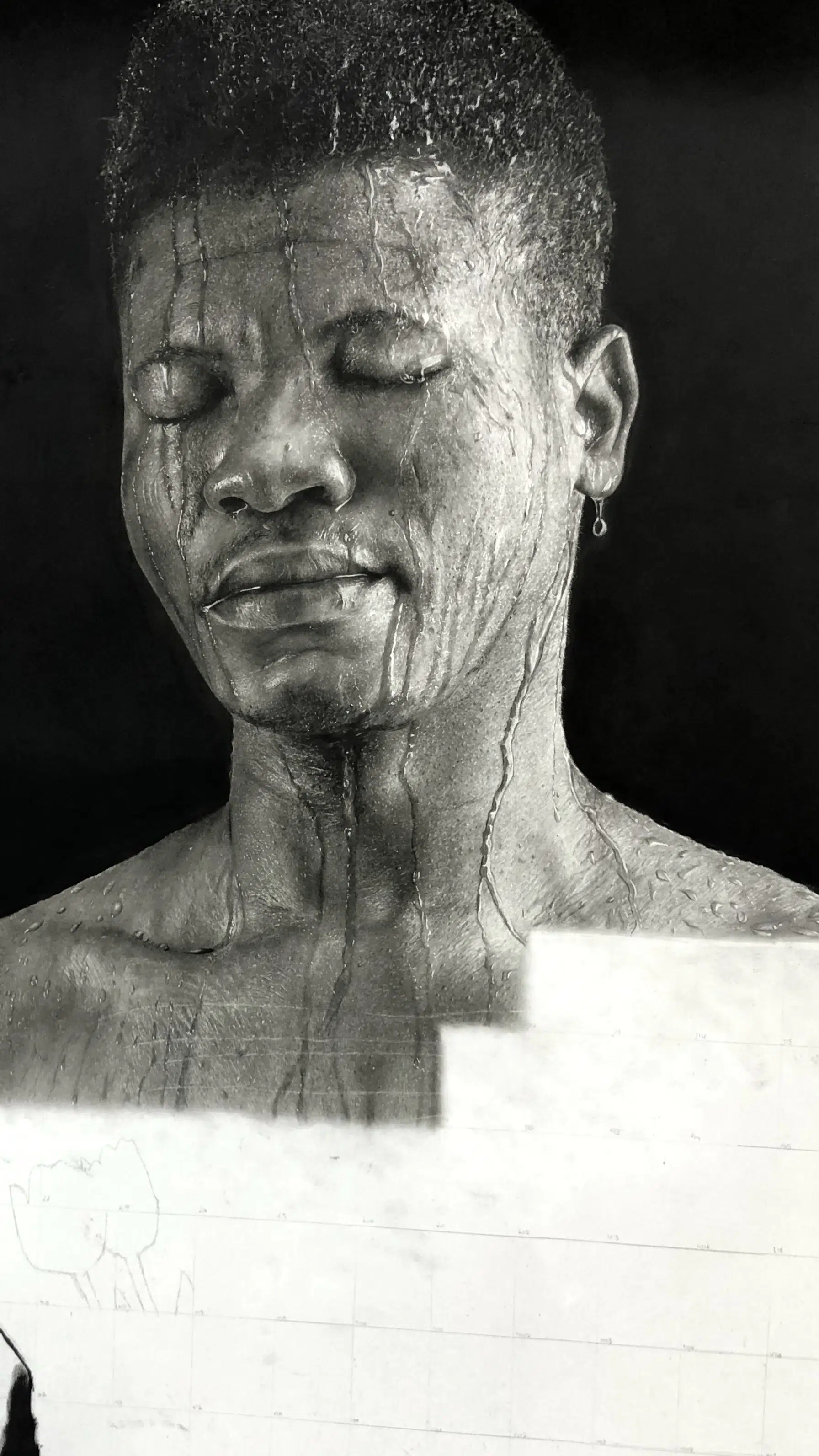 Hyperrealistic pencil drawing by Stanley Ejike Nwite