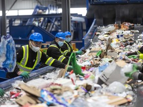 The Ontario government's recycling program that requires producers to cover the costs means the non-profit company, Circular Materials will be responsible for unifying residential recycling provincewide. FILE/POSTMEDIA