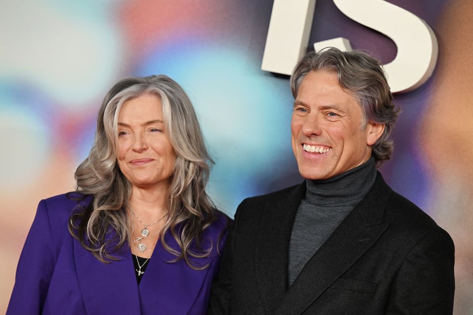 Melanie Bishop and John Bishop attend the premiere of ' 'Is This Thing On?' in London. Photo: Getty