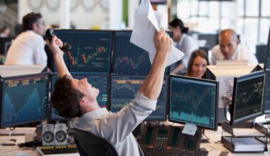 Stock trader celebrating a huge win.