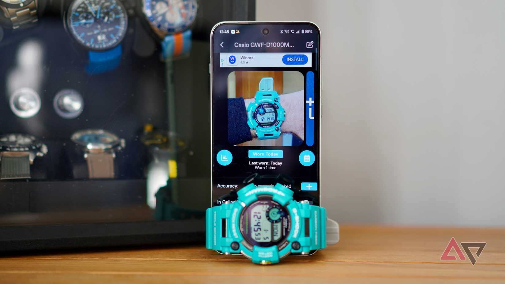 WristTrack app with a watch