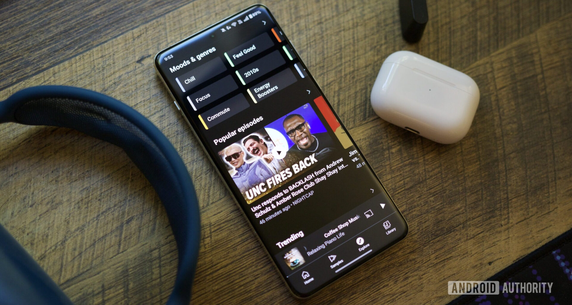 Explore page in YouTube Music.