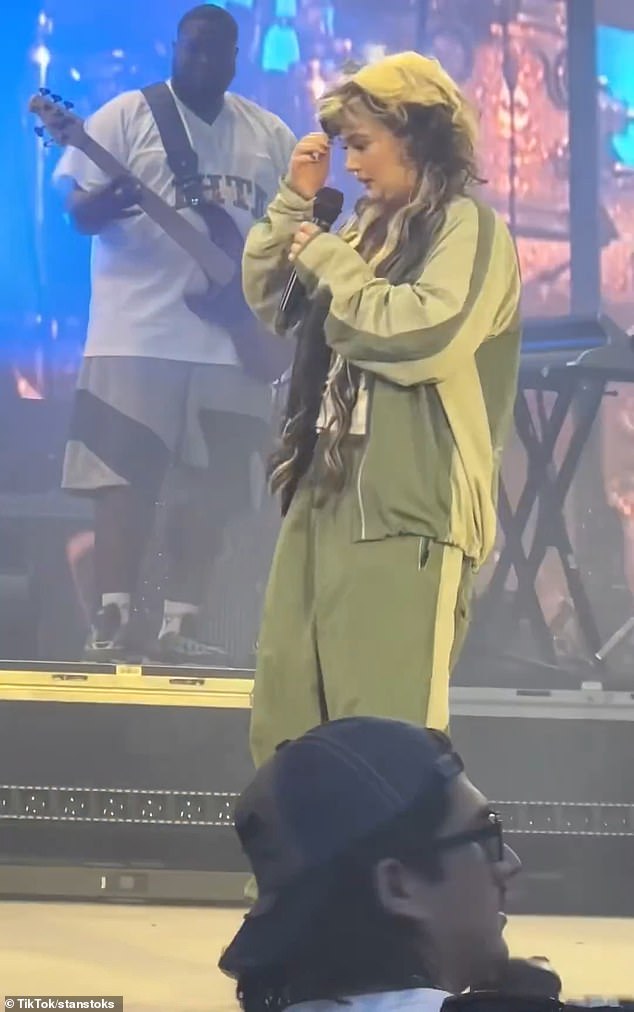 The singer was 'carried off stage' by staff during her performance at a festival in New York in September last year, but later reassured her followers that she was fine