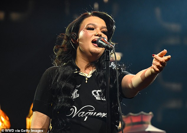 The event marked her first performance since revealing she would be cancelling her remaining tour dates to take a break from the public eye - days after sparking concern when she collapsed on stage