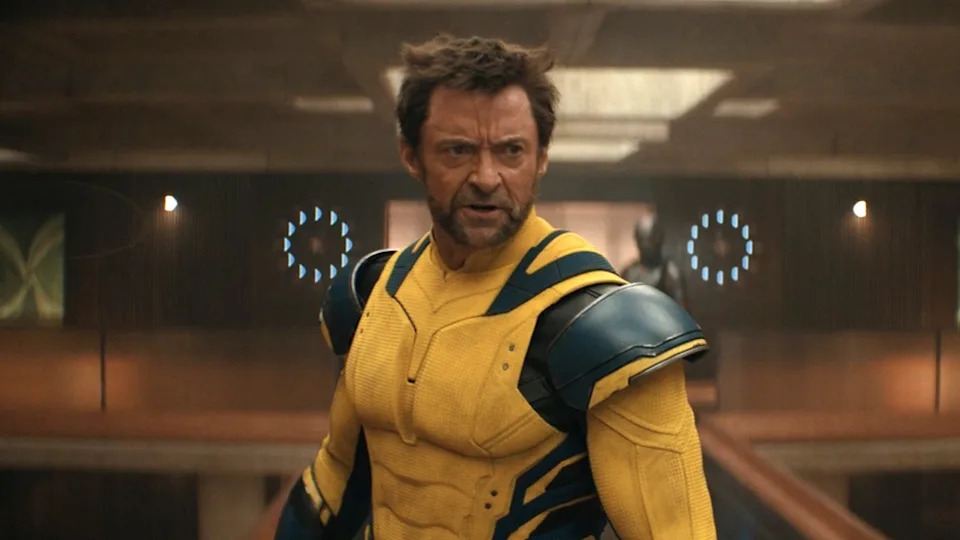 Hugh Jackman in Wolverine yellow in  Deadpool & Wolverine