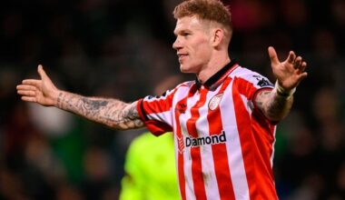 ‘Getting called an orange b*****d from your fellow countrymen. Stay classy’ – James McClean responds to Shamrock Rovers fans’ taunts