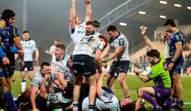 Oisín McCormack’s late try snatches bonus point for Connacht in URC win at Zebre