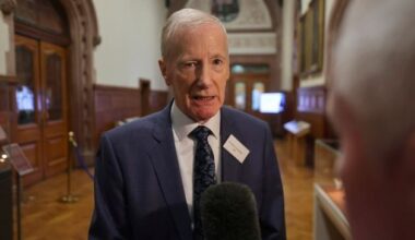 Border poll not an inevitability, insists Gregory Campbell as he addresses debate in Dublin