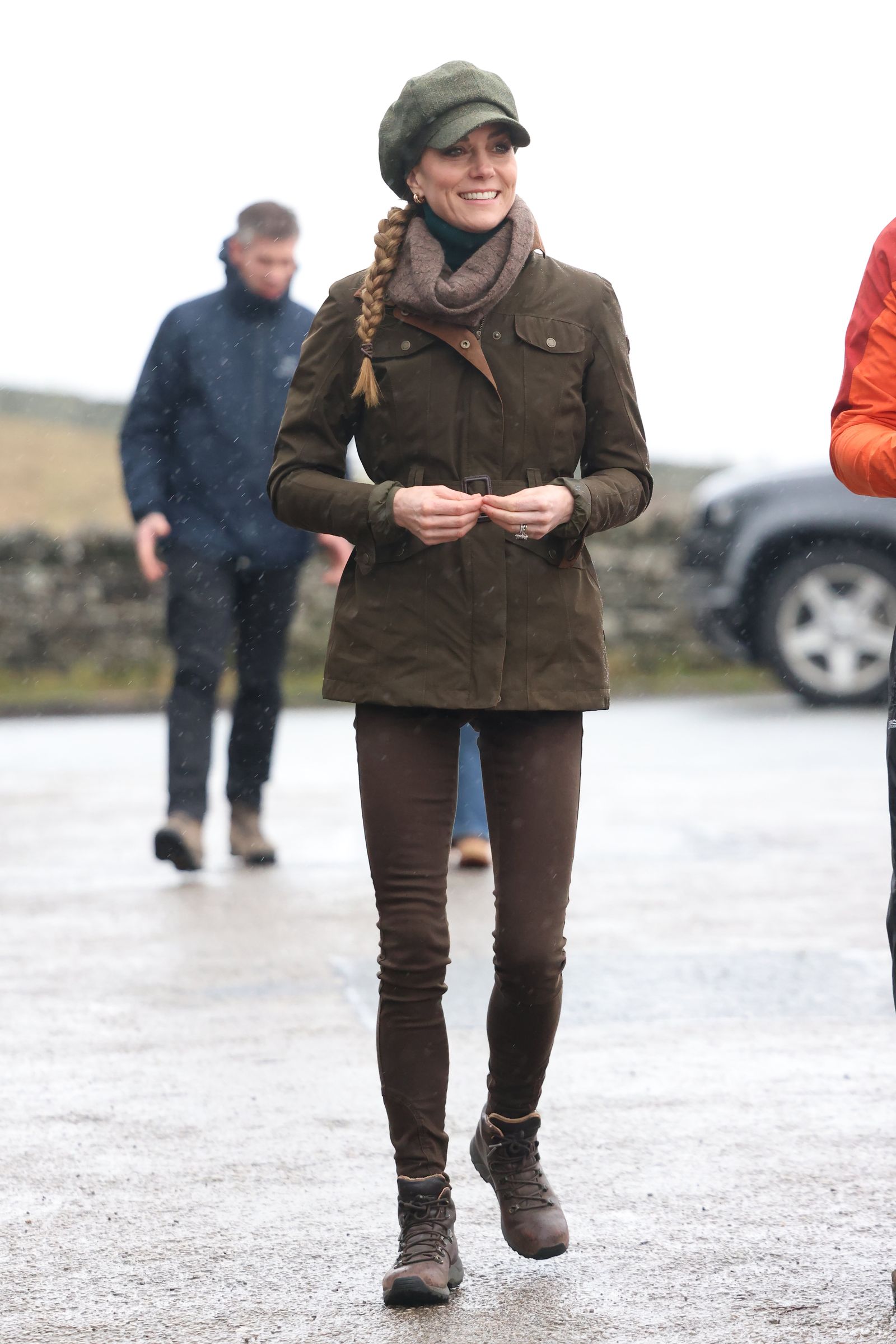 Image may contain Clothing Coat Jacket Adult Person Footwear Shoe and Walking