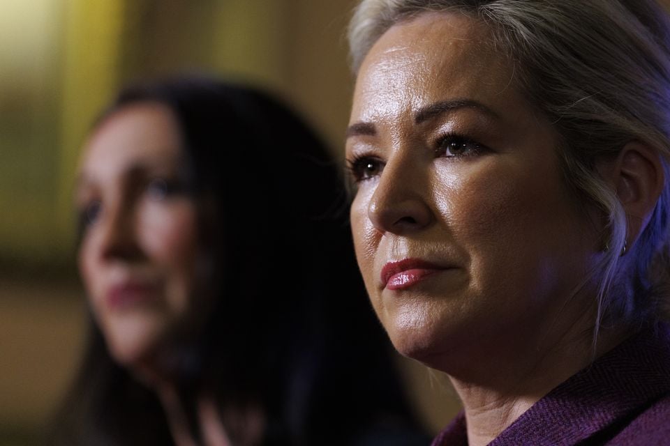 Northern Ireland First Minister Michelle O’Neill and deputy First Minister Emma Little-Pengelly (Liam McBurney/PA)