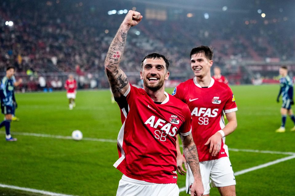 AZ Alkmaar's Irish star Troy Parrott is attracting the interest of club across Europe. Photo: Ed van de Pol/BSR Agency/Getty Images