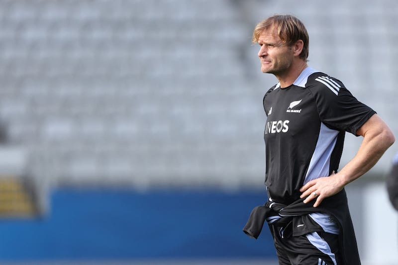 Scott Robertson stepped down as New Zealand head coach last month. Photograph: Michael Bradley/Getty