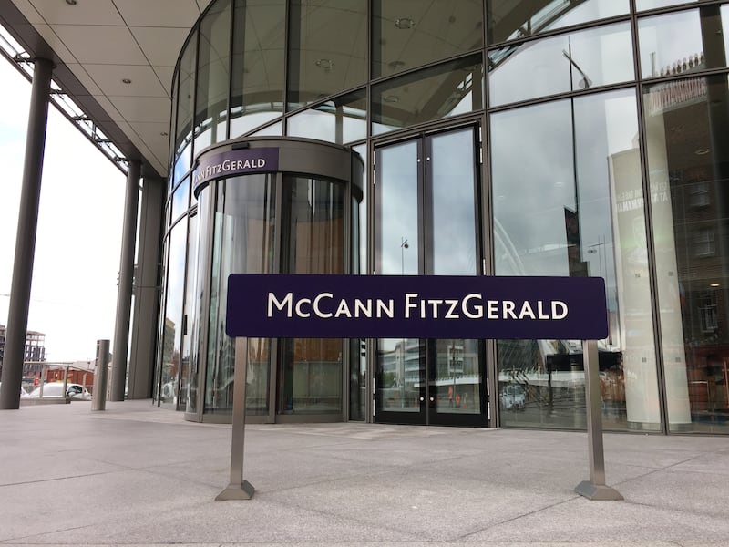 McCann Fitzgerald law firm headquarters on Sir John Rogerson's Quay in Dublin.
Photograph: Bryan O'Brien 