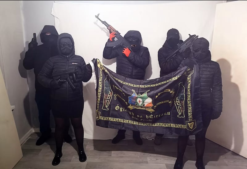 Pictures of armed Óglaigh na hÉireann (ÓNH) members were circulated last year