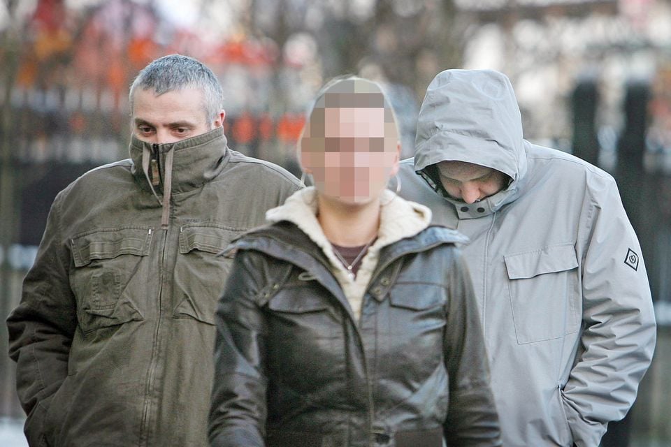 Mark Haddock and Darren Moore leave court in 2006