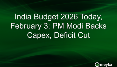 India Budget 2026 Today, February 3: PM Modi Backs Capex, Deficit Cut
