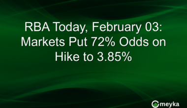 RBA Today, February 03: Markets Put 72% Odds on Hike to 3.85%