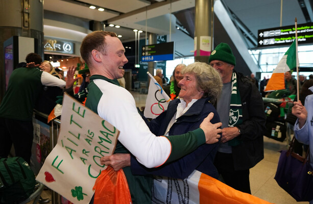 Irish athletes welcomed home from Winter Olympics
