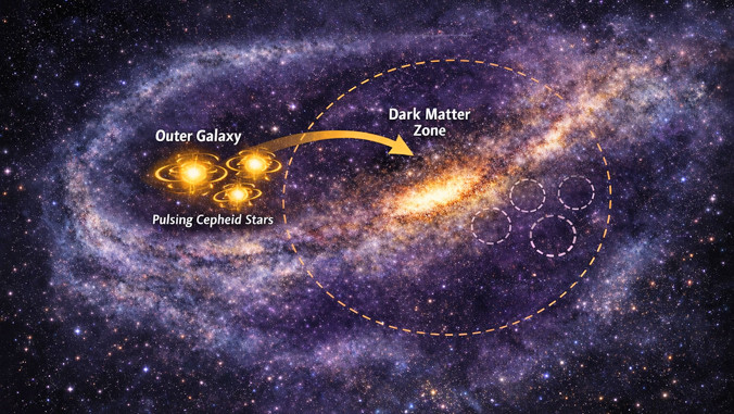 graphic of galaxy with labels