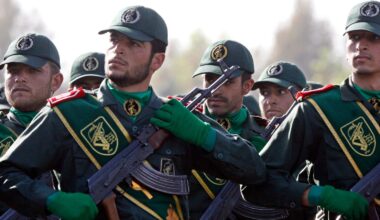The Iranian Revolutionary Guard is now listed as a terror group in the European Union. Pic: AP