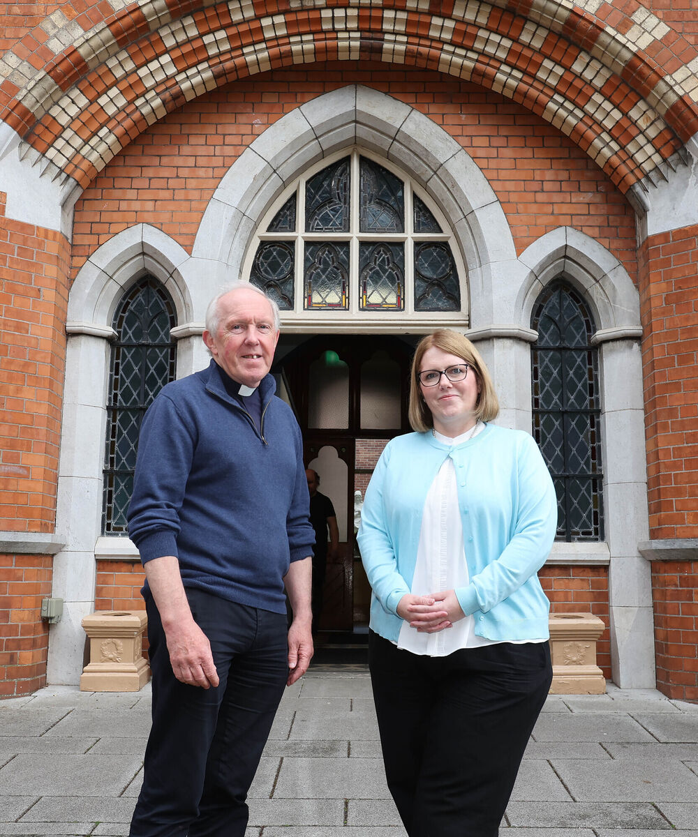  Fr. John O'Donovan with Denise Cremin, Financial Controller NCE. Picture: Jim Coughlan