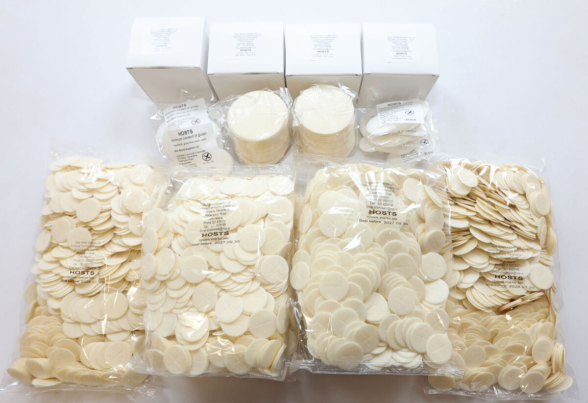 Fr John says Christmas is the busiest time of year for the distribution of altar breads.