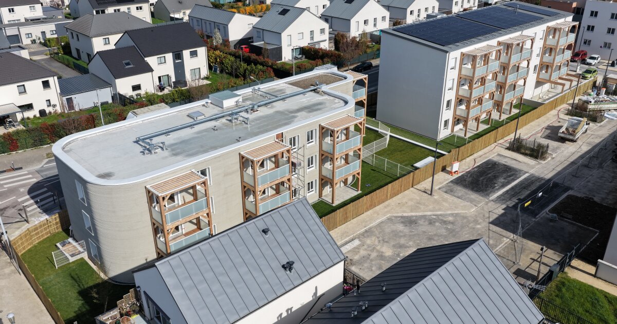 Europe's largest 3D-printed apartment building completed in France