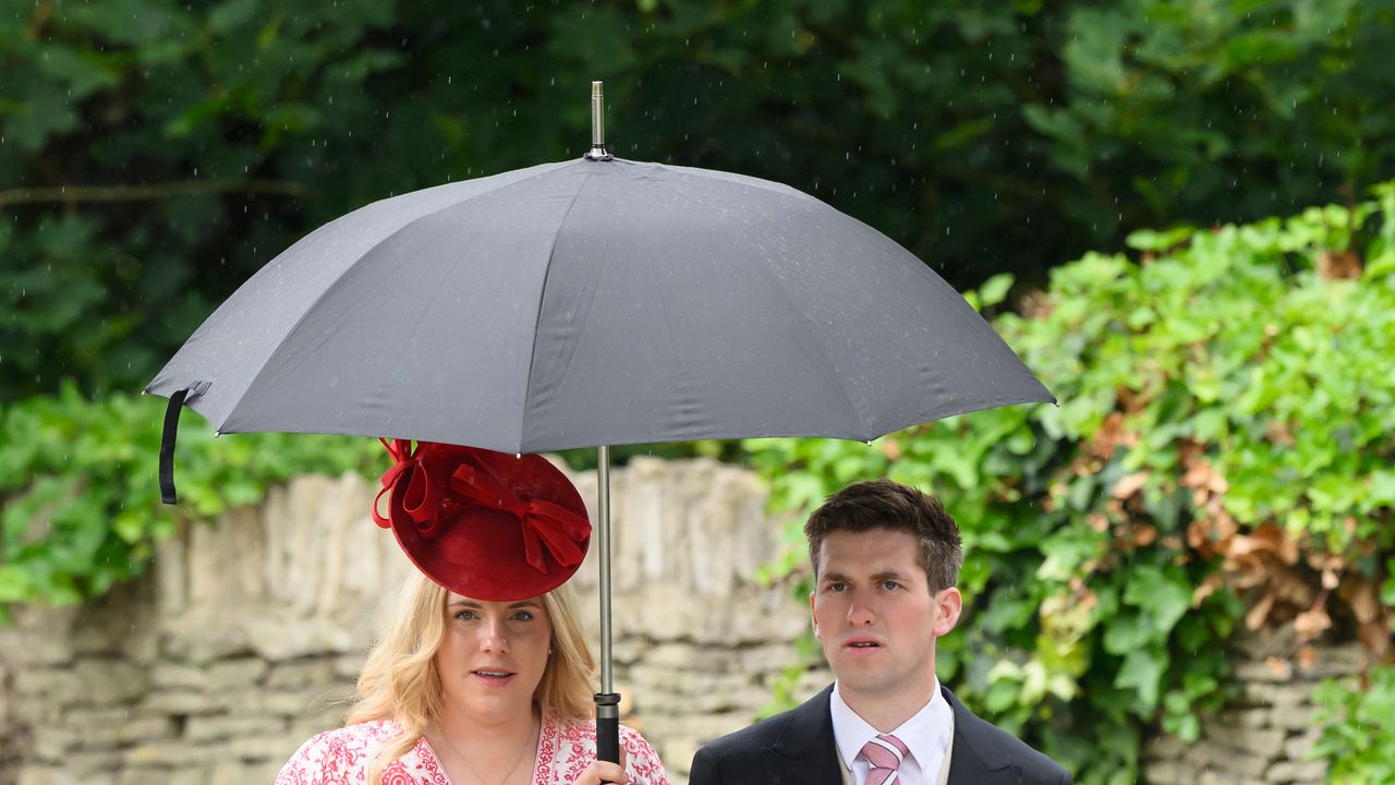 Zara Tindall's half-sister Stephanie Phillips makes rare public appearance at brother Peter Phillips' wedding to Harriet Sperling