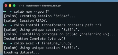 Google Colab CLI