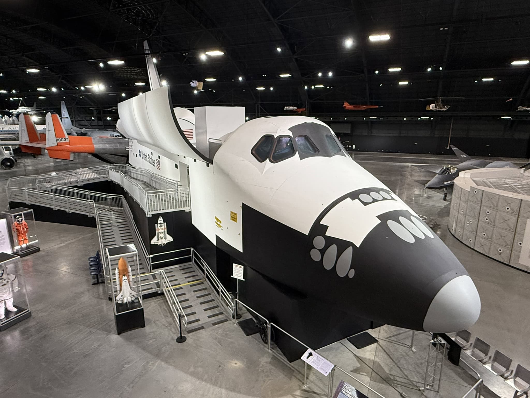 NASA Space Shuttle Demo at the National Museum of the U.S. Air Force. Taken by Harry J. Kazianis, July of 2025.