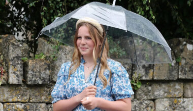 Mia Tindall, 12, debuts first-ever heels at uncle Peter Phillips' wedding